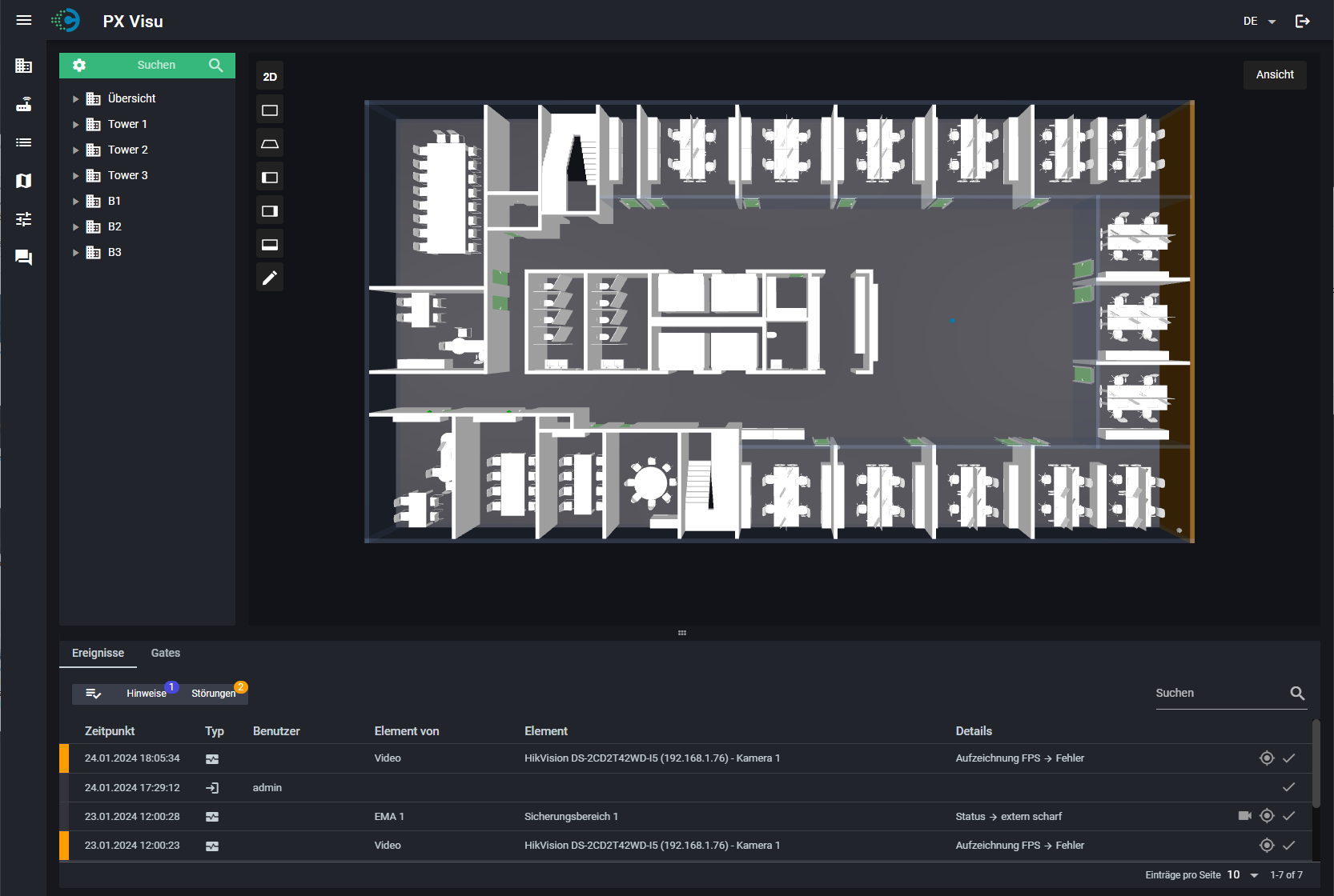 PX Visu 3D Ansicht